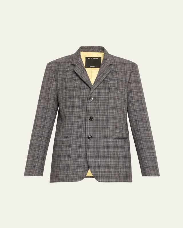 Wool Check Blazer